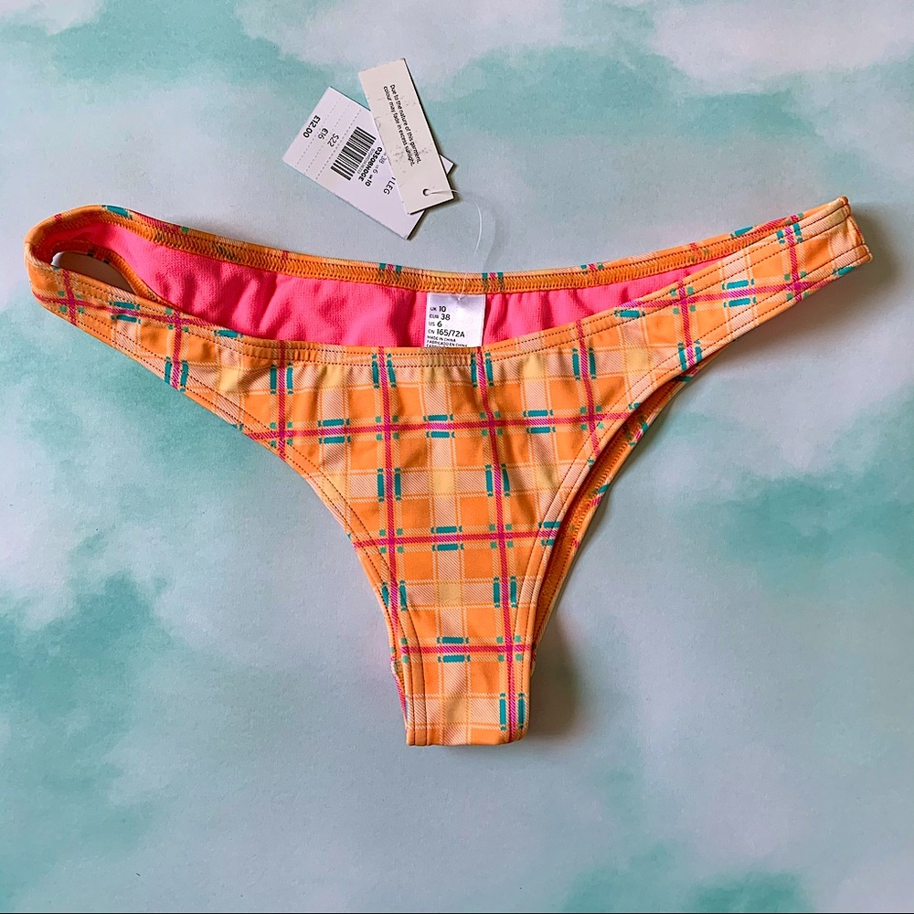 🧚‍♀️3/45 NWT TOPSHOP High Leg Y2K Bikini Bottom